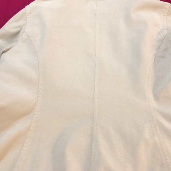 Ann Taylor corduroy lt beige long sleeved blazer - Picture 8 of 8